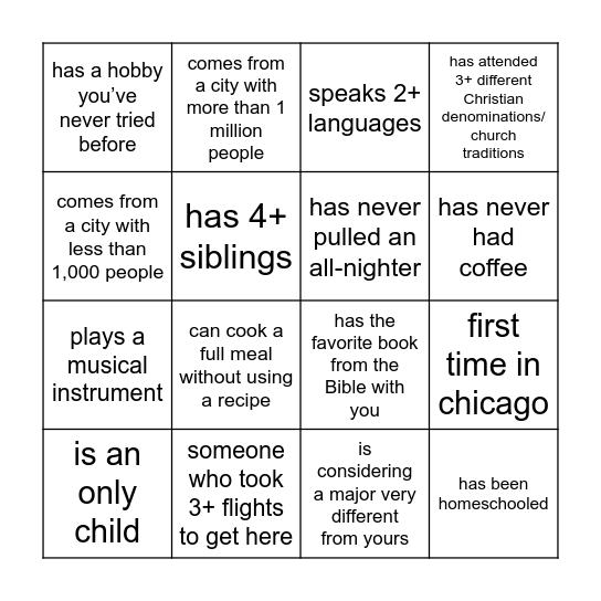 Bingo but not Bingo Card