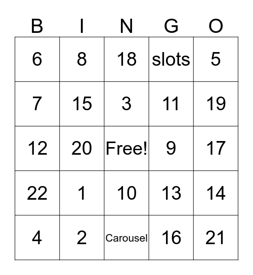 QC Bingo Card