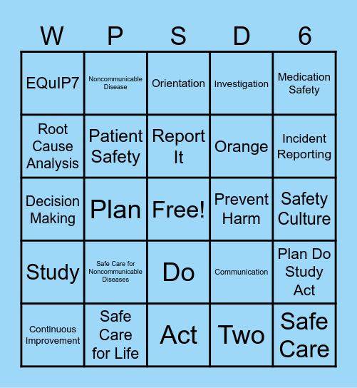 🩺 World Patient Safety Day 2026 Virtual Bingo Card