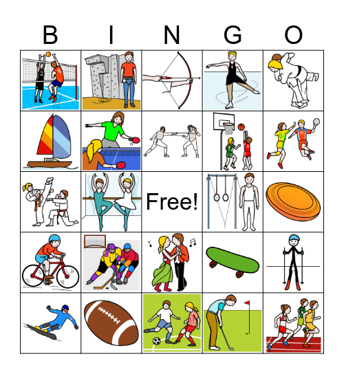 Íþróttir Bingo Card