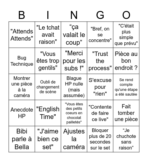 Bibingo Lego Bingo Card
