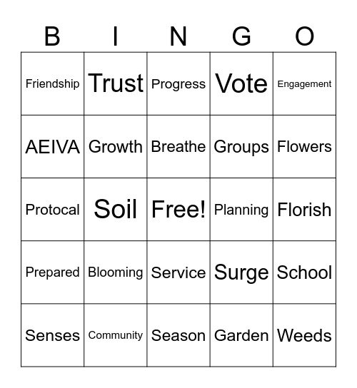 Tri-County(AL) Links in Bloom Bingo Card
