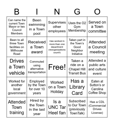 THRIVE BINGO Card