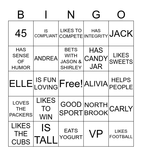 HAPPY BIRTHDAY Bingo Card