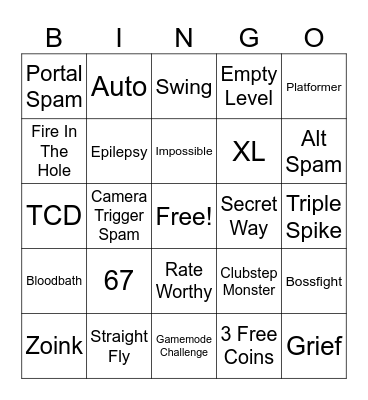 Recent Tab Bingo Card