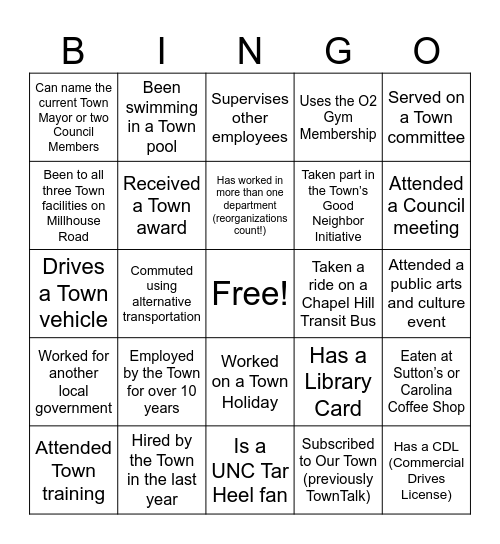 THRIVE BINGO Card