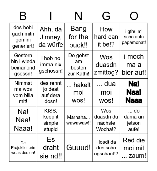 Legendary Lorenz Bingo Card