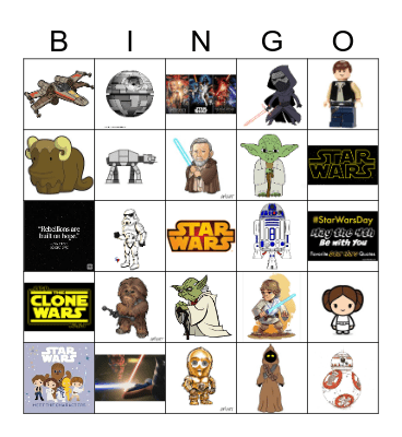 STAR WARS Bingo Card