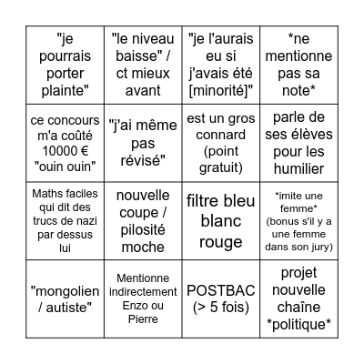 Médébingo Card