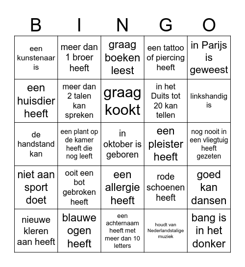 Join Us Bingo Card