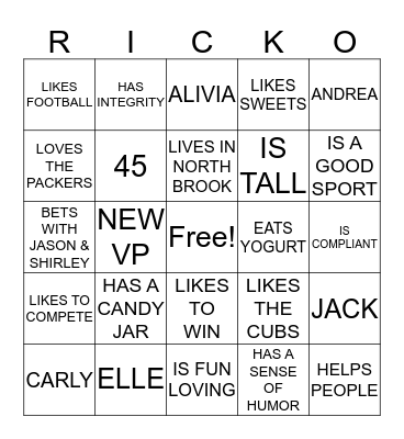 HAPPY BIRTHDAY Bingo Card