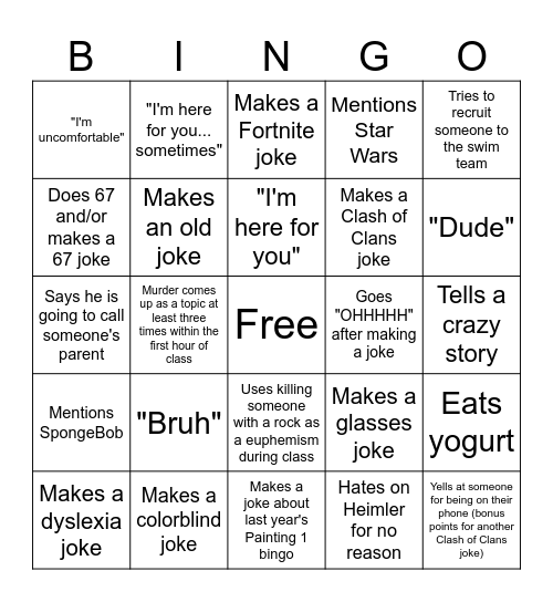 APUSH Bingo Card