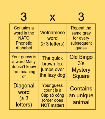 Bingo: Tokyo Drift Bingo Card