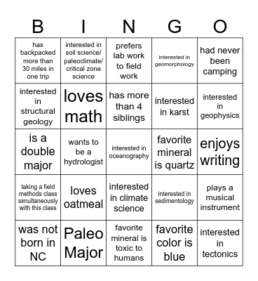 2750 Bingo Card