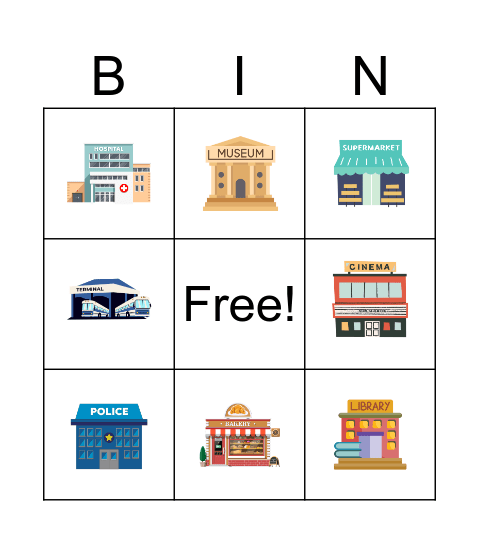 City Bingo! Bingo Card
