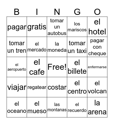 Unit 1 Bingo Card