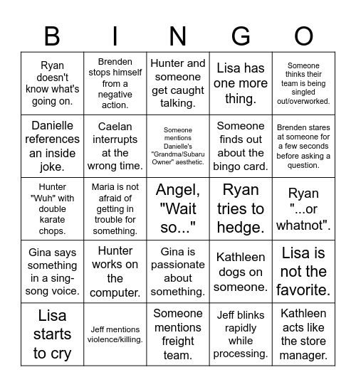 Store Bingo 2: Electric Boogaloo Bingo Card