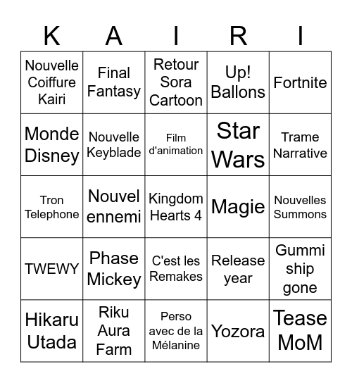 D23 Bingo Card
