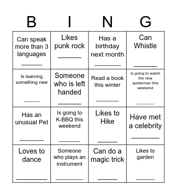 The Payments Team Bingo Card