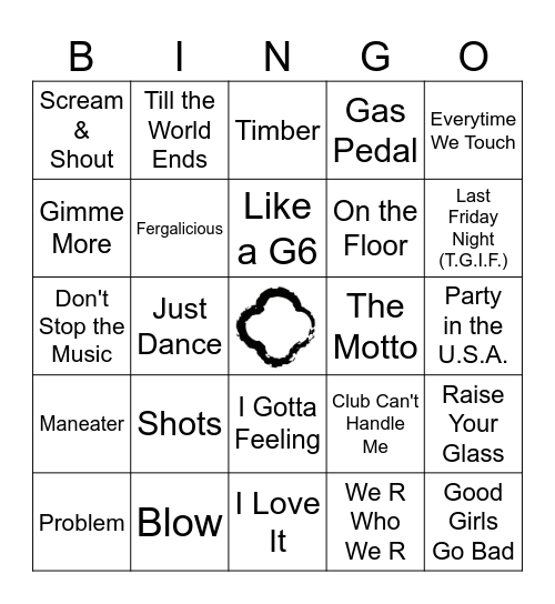 White Girl Wasted Bingo Card