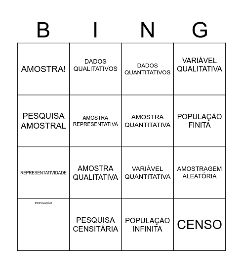 Bingo investigativo Bingo Card