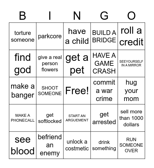 GAMER GAUNTLET Bingo Card