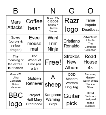 Stack Bingo August Ed. Bingo Card