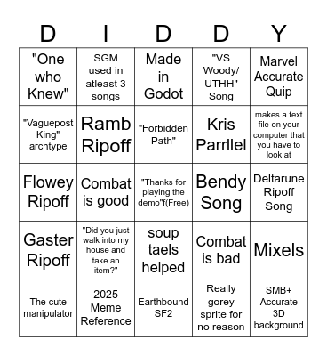 SOULRITE BINGO Card