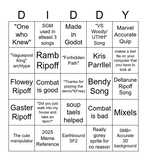 SOULRITE BINGO Card