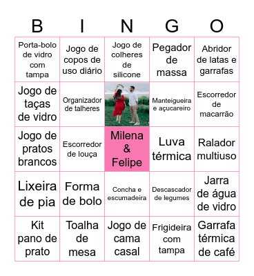 Doce Lar da Milena Bingo Card