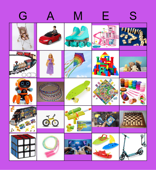 Toys Bingo Card