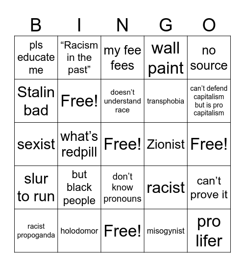 wall paint bingo Card