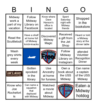 Grey Shirt Family Bingo Card