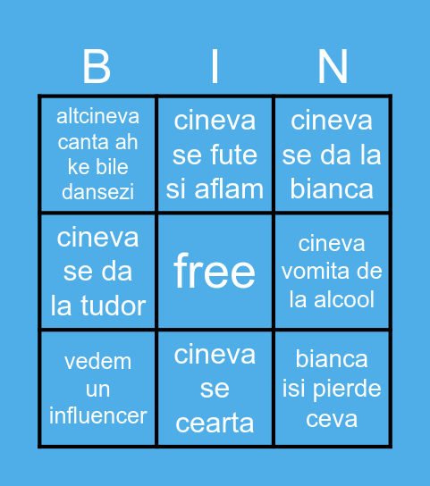 Bingo Summercamp Bingo Card