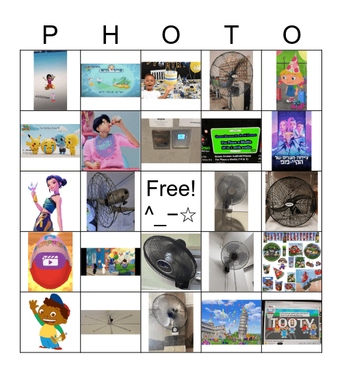 Photo Bingo （╹◡╹）♡ Bingo Card