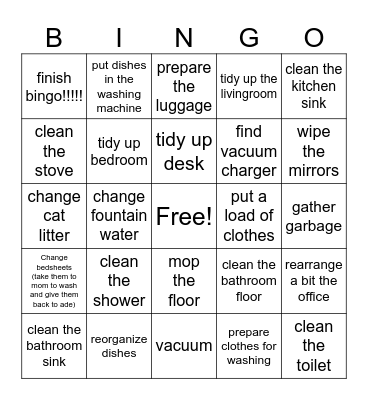 Productivity Bingo - 2h RUSH! Bingo Card