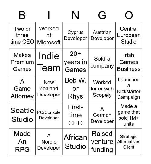 EU CABAL ICEBREAKER 2026 Bingo Card