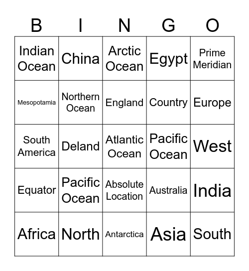 Basic Life Skills Bingo Card