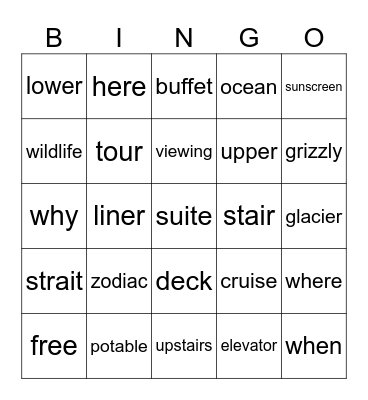 August 14 Bingo Card