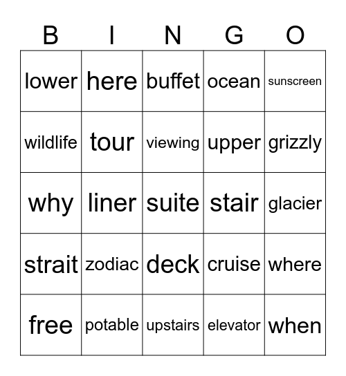 August 14 Bingo Card