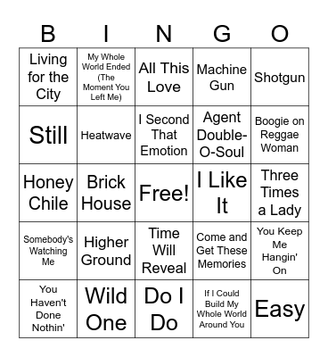 Mo Town Rd 1 Bingo Card