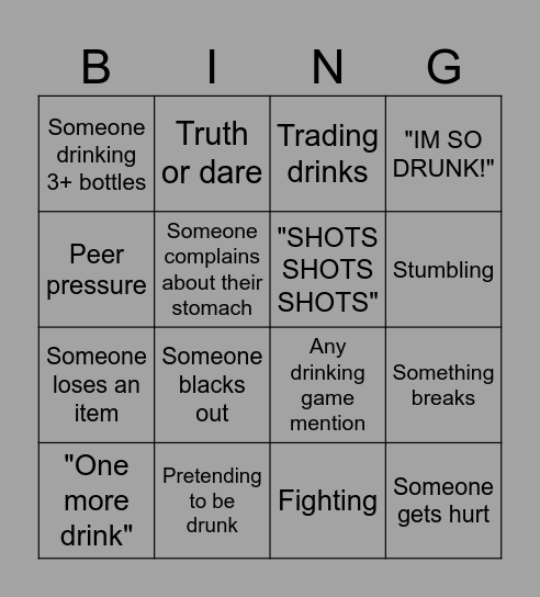 WORST CASE SCENARIO Bingo Card