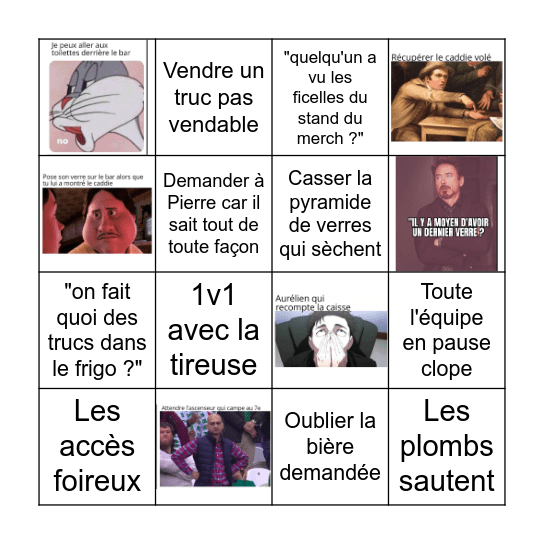 Bingo afterwork Bingo Card