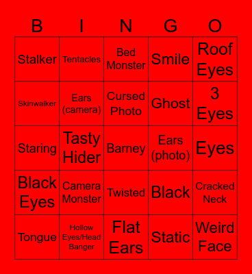 Animal Hospital Anomaly Bingo Card