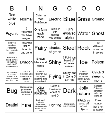 Ultimate ZA BINGO Card
