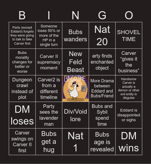 The Devil's Due S2 E13 | Fractal Pass Bingo Card