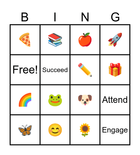 Bingo Homeroom Grade 2 August 17th 2026 Bingo Card
