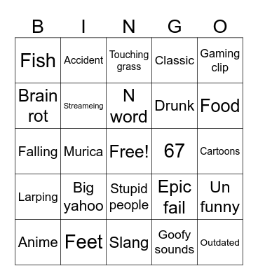 Meme Bingo Card