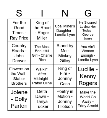 Golden Age of Pop & Rock (1950s–1960s) Bingo Card
