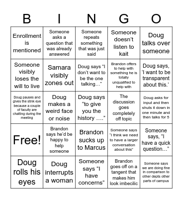 FACULTY RETREAT Bingo Card